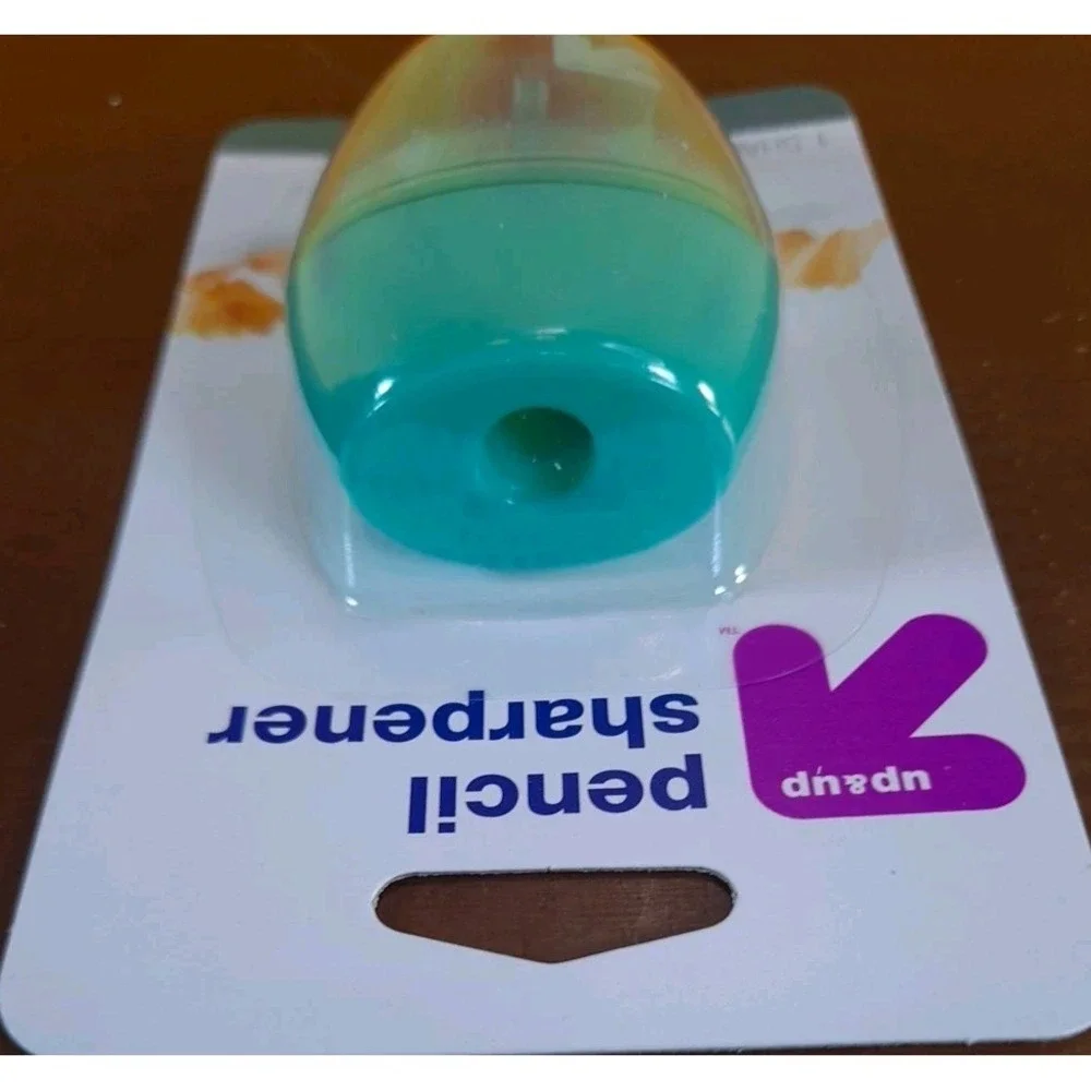 Set Of 4 New Up &‎ Up - Pencil Sharpeners,  1 Hole with Plastic Receptacle